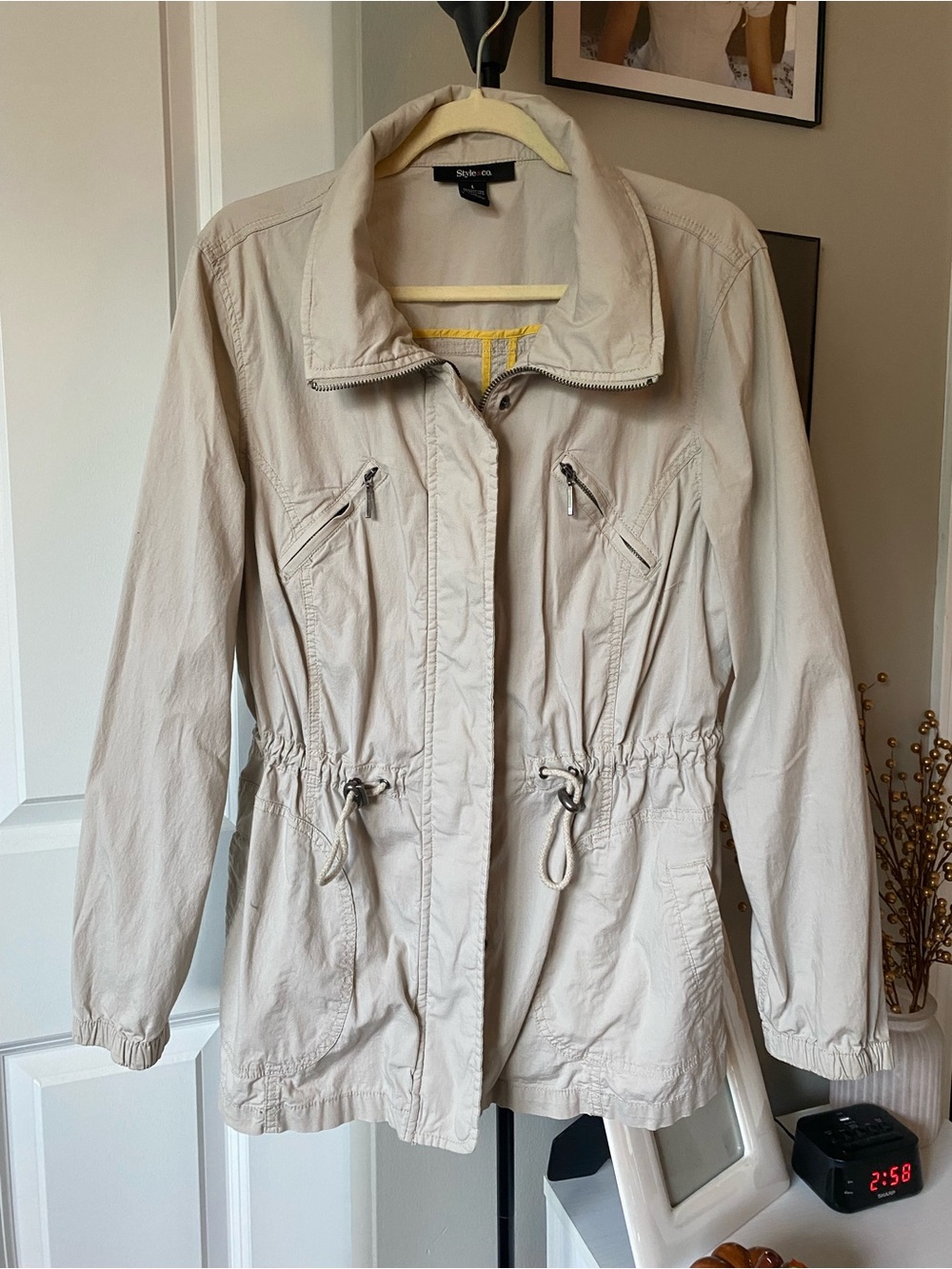 Style & Co. Drawstring Utility Jacket